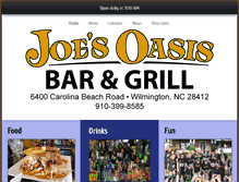 Tablet Screenshot of joesoasis.com